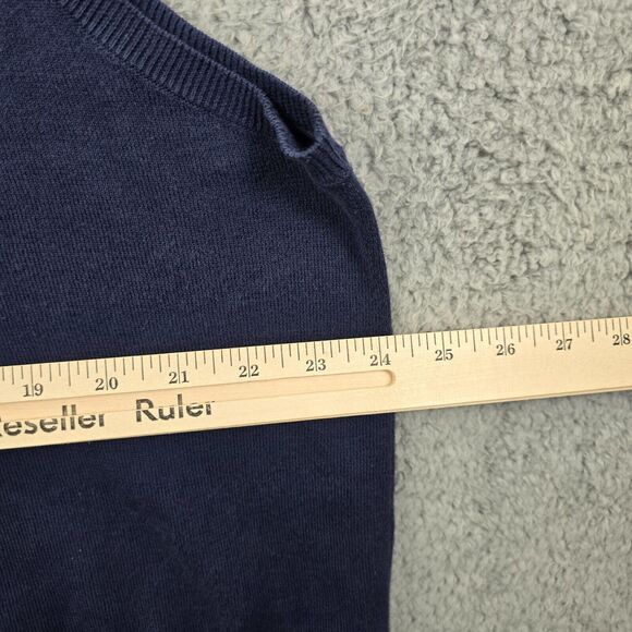 VINTAGE Polo Ralph Lauren Sweater Men's Blue V-Neck Vest Golf Size XL - Picture 9 of 10